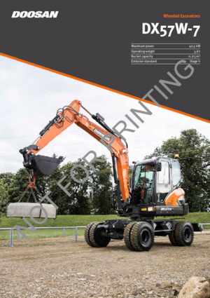 Escavatori gommati Doosan DX57W-7