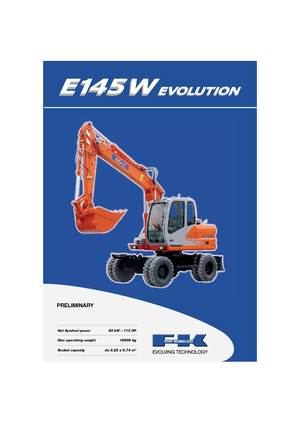 Escavatori gommati Fiat Kobelco E 145 WT
