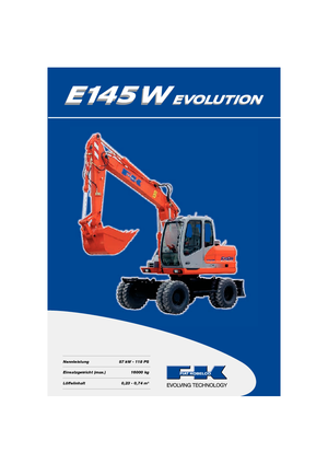 Escavatori gommati Fiat Kobelco E 145 WT