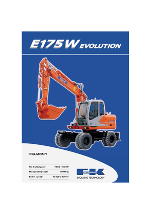 Escavatori gommati Fiat Kobelco E 175 WT