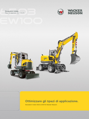 Escavatori gommati Wacker Neuson EW 100
