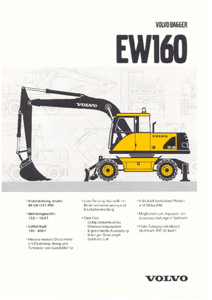 Escavatori gommati Volvo EW160