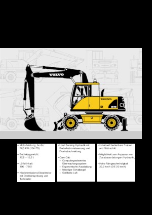 Escavatori gommati Volvo EW140
