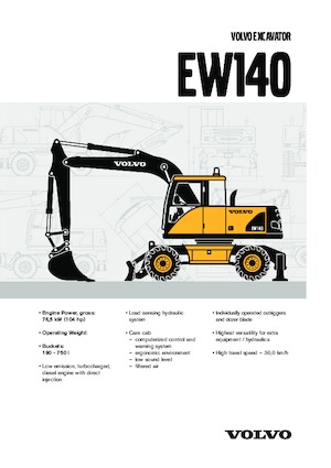 Escavatori gommati Volvo EW140