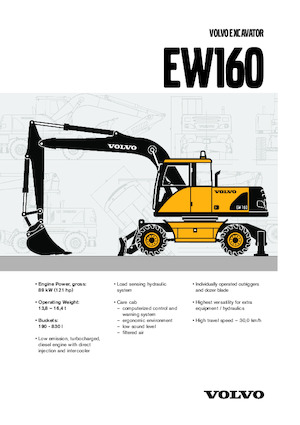 Escavatori gommati Volvo EW160