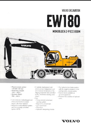 Escavatori gommati Volvo EW180