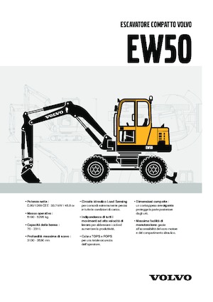 Escavatori gommati Volvo EW50V