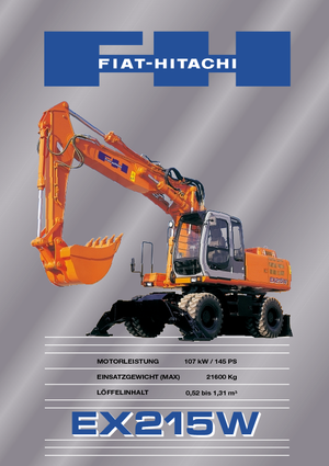 Escavatori gommati Fiat-Hitachi EX 215 W