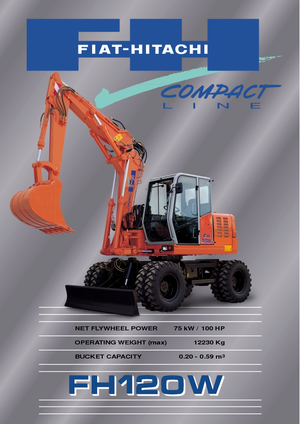 Escavatori gommati Fiat-Hitachi FH 120 W