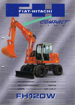 Escavatori gommati Fiat-Hitachi FH 120 W