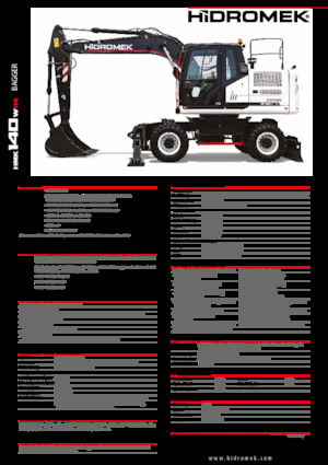 Escavatori gommati Hidromek HMK 140 W