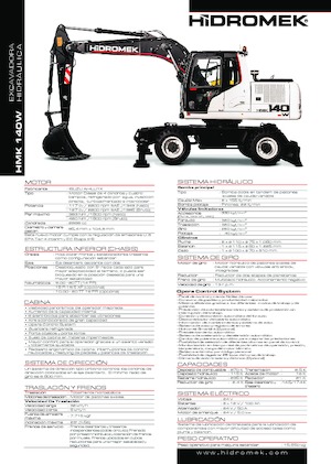 Escavatori gommati Hidromek HMK 140 W