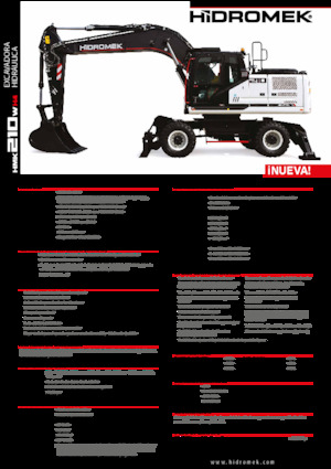 Escavatori gommati Hidromek HMK 210 W
