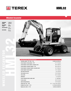 Escavatori gommati Terex-Schaeff HML 32