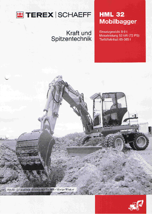 Escavatori gommati Terex-Schaeff HML 32