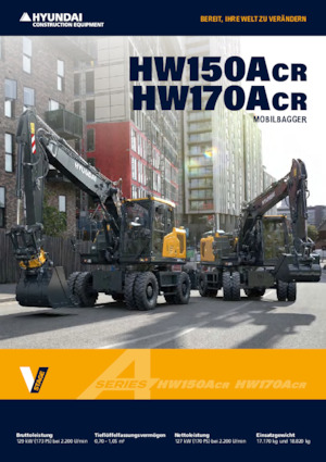 Escavatori gommati Hyundai HW150ACR