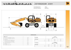 Escavatori gommati JCB JS 130 W