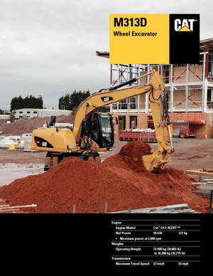 Escavatori gommati Caterpillar M313D VAH