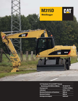 Escavatori gommati Caterpillar M315D Mono