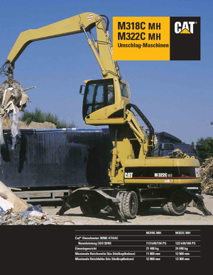Escavatori gommati Caterpillar M 318 C MH