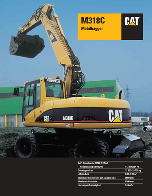 Escavatori gommati Caterpillar M 318 C VAH
