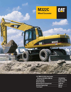 Escavatori gommati Caterpillar M 322 C VAH