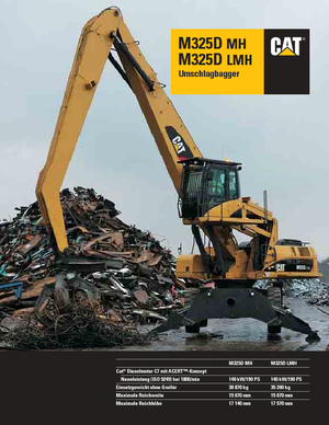 Escavatori gommati Caterpillar M325D MH