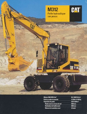 Escavatori gommati Caterpillar M312