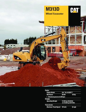 Escavatori gommati Caterpillar M313D