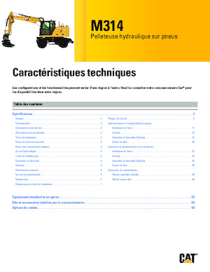 Escavatori gommati Caterpillar M314