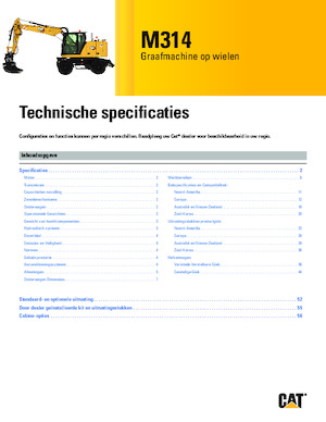 Escavatori gommati Caterpillar M314