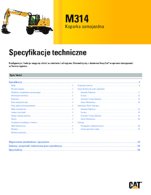 Escavatori gommati Caterpillar M314