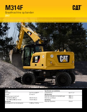 Escavatori gommati Caterpillar M314F