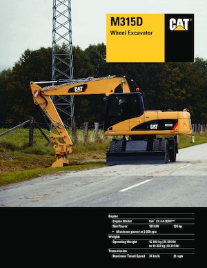 Escavatori gommati Caterpillar M315D