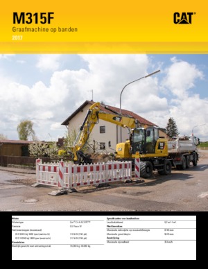 Escavatori gommati Caterpillar M315F