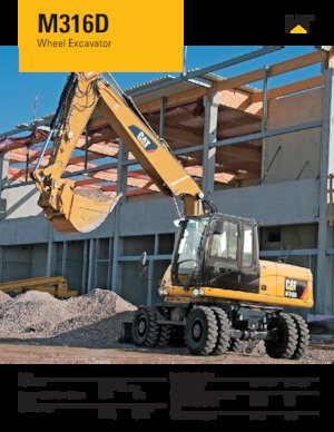 Escavatori gommati Caterpillar M316D