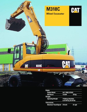 Escavatori gommati Caterpillar M318C