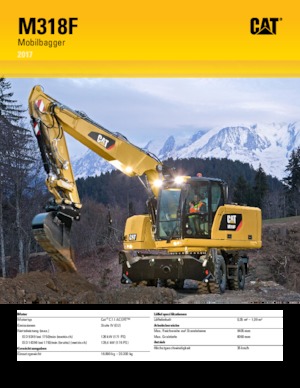 Escavatori gommati Caterpillar M318F