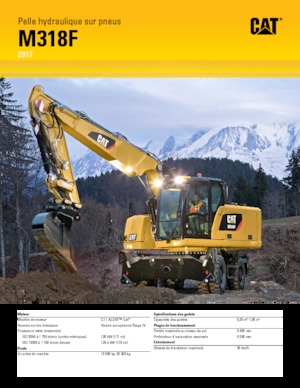 Escavatori gommati Caterpillar M318F