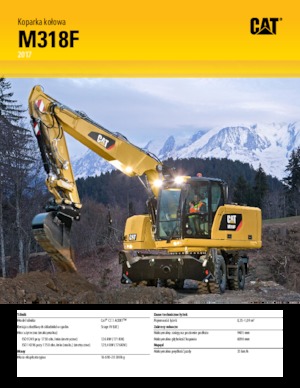 Escavatori gommati Caterpillar M318F