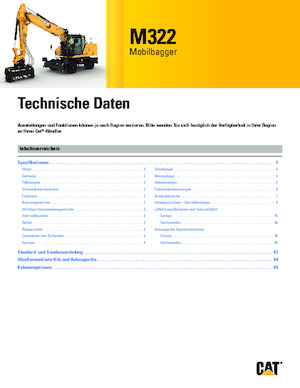 Escavatori gommati Caterpillar M322