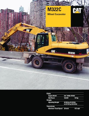 Escavatori gommati Caterpillar M322C
