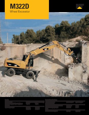Escavatori gommati Caterpillar M322D