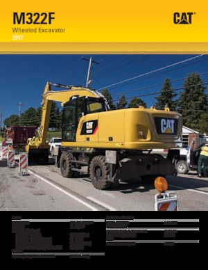 Escavatori gommati Caterpillar M322F