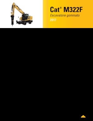 Escavatori gommati Caterpillar M322F