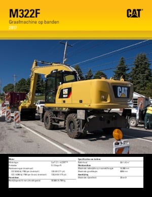 Escavatori gommati Caterpillar M322F