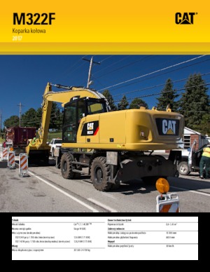 Escavatori gommati Caterpillar M322F