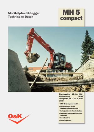 Escavatori gommati O&K MH 5 Compact