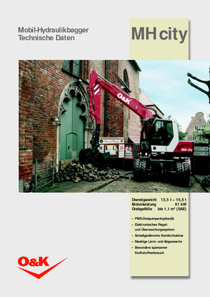 Escavatori gommati O&K MH CITY