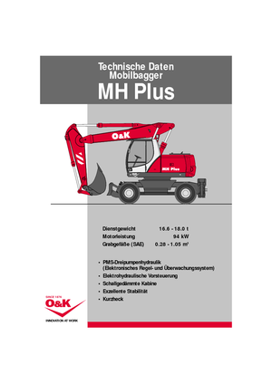 Escavatori gommati O&K MH PLUS B